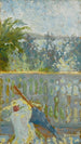 Le balcon et l'ombrelle - Pierre Bonnard — vista dell’opera