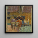 Gli due buoi e la fattoria - Pierre Bonnard — quadro incorniciato alla parete