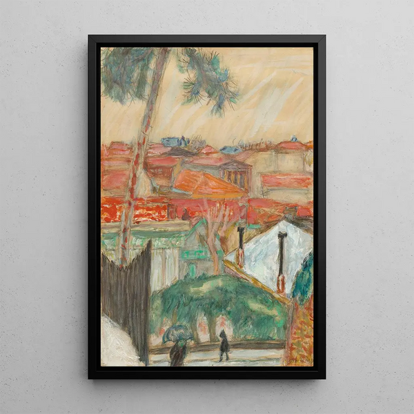 Les toits - Pierre Bonnard — quadro incorniciato alla parete