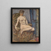 Modello in una poltrona - Pierre Bonnard — quadro incorniciato alla parete