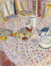 Natura morta su una tovaglia a quadri rossi - Pierre Bonnard — vista dell’opera