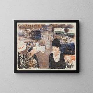 Place Clichy - Pierre Bonnard — quadro incorniciato alla parete