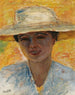 Ritratto di Donna con Cappello Grande - Pierre Bonnard — vista dell’opera