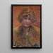 Ritratto di una giovane ragazza studiata - Pierre Bonnard — quadro incorniciato alla parete