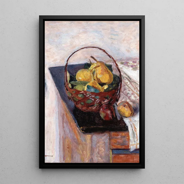 Le panier de fruits - Pierre Bonnard — quadro incorniciato alla parete