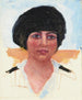 Studio testa di donna con berretto nero Sig.ra Lucienne Dupuy de Frenelle studio - Pierre Bonnard — vista dell’opera