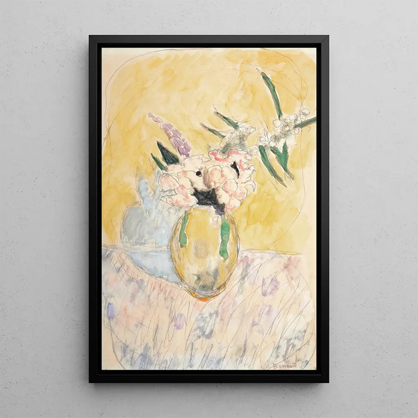 Vase di fiori - Pierre Bonnard — quadro incorniciato alla parete