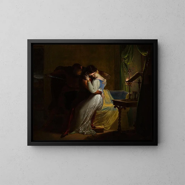 Paolo e Francesca - Pierre Claude François Delorme — quadro incorniciato alla parete