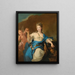 Ritratto della principessa di Beauvau-Craon probabilmente Anne-Marguerite-Gabrielle 1707-1792 come Ebe - Pierre Gobert e Atelier — quadro incorniciato alla parete