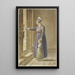 Giovane donna con sua figlia in costume provenzale a una finestra della chiesa - Pierre Huard — quadro incorniciato alla parete
