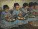 Filles de ferme épluchant des pommes de terre - Pierre Jacques Dierckx — vista dell’opera