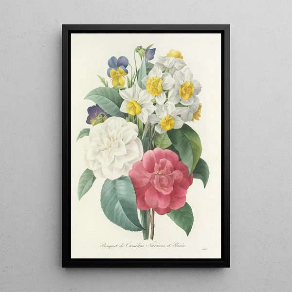 Scelta dei fiori più belli pl 015 - Pierre Joseph Redouté — quadro incorniciato alla parete