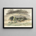 Paesaggio ondulato - Pierre Louis Dubourcq — quadro incorniciato alla parete