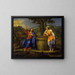 Il Cristo e la donna samaritana - Pierre Mignard — quadro incorniciato alla parete