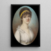 Giovane donna con nastro giallo nei capelli - Pierre Nicolas Violet — quadro incorniciato alla parete
