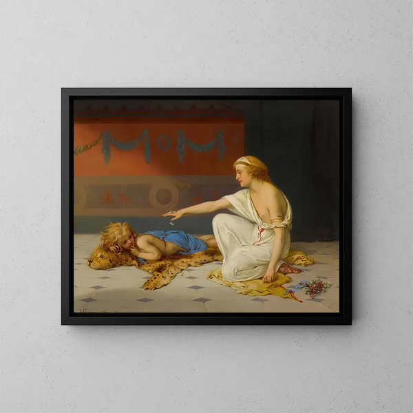 Un passatempo pomeridiano - Pierre Olivier Joseph Coomans — quadro incorniciato alla parete