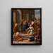 Gesù che scaccia i mercanti dal Tempio - Pierre Poisson III — quadro incorniciato alla parete