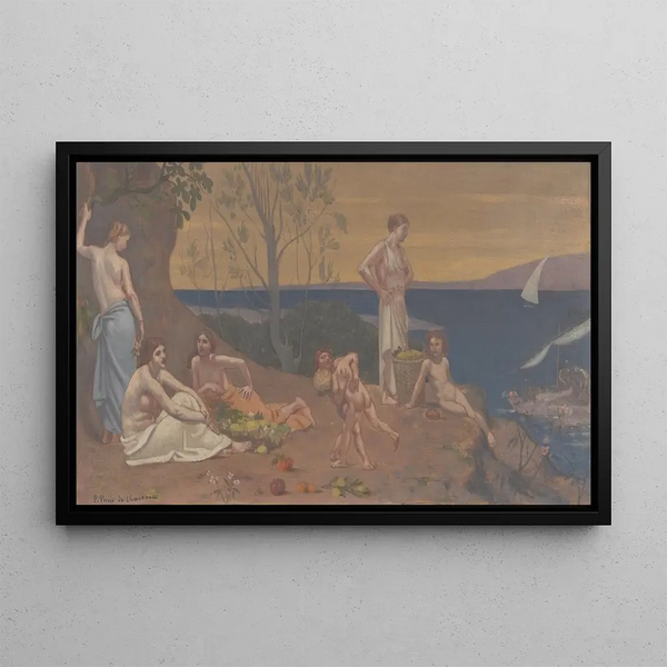 Doux Pays Terre agréable - Pierre Puvis de Chavannes — quadro incorniciato alla parete