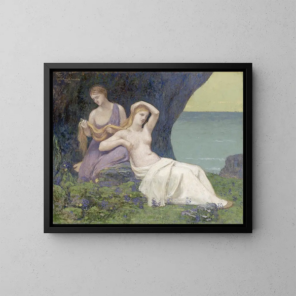 Nella brughiera - Pierre Puvis de Chavannes — quadro incorniciato alla parete