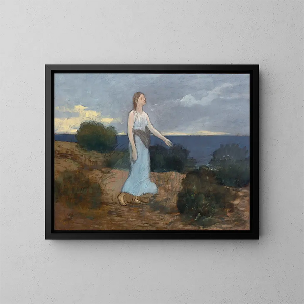 La Foi aux Grèves - Pierre Puvis de Chavannes — quadro incorniciato alla parete