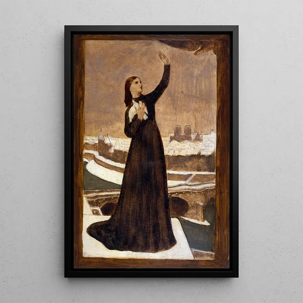 Le Pigeon voyageur - Pierre Puvis de Chavannes — quadro incorniciato alla parete