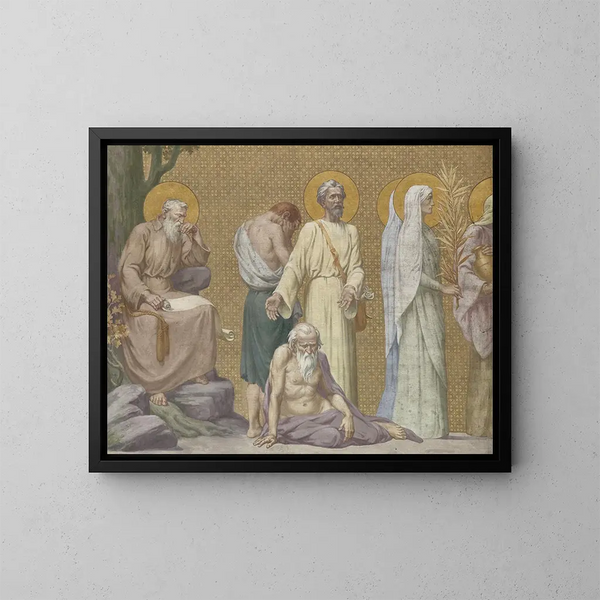 Processione - Pierre Puvis de Chavannes — quadro incorniciato alla parete