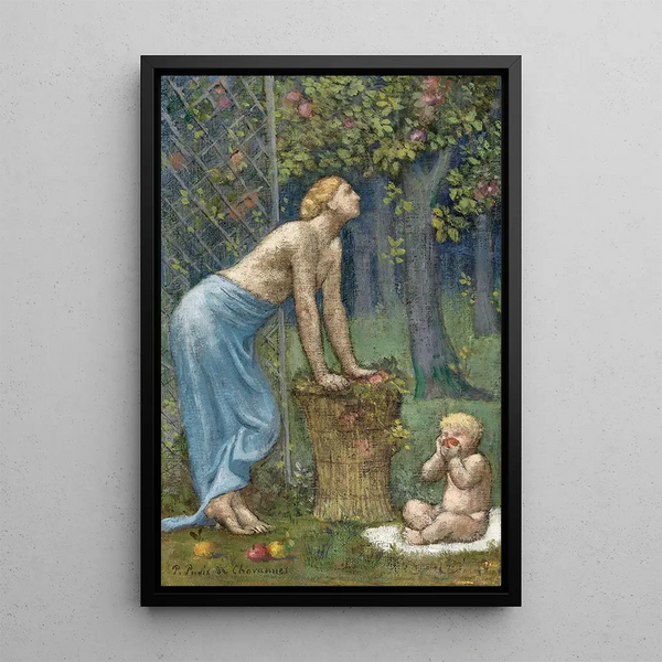 Récolte des pommes - Pierre Puvis de Chavannes — quadro incorniciato alla parete