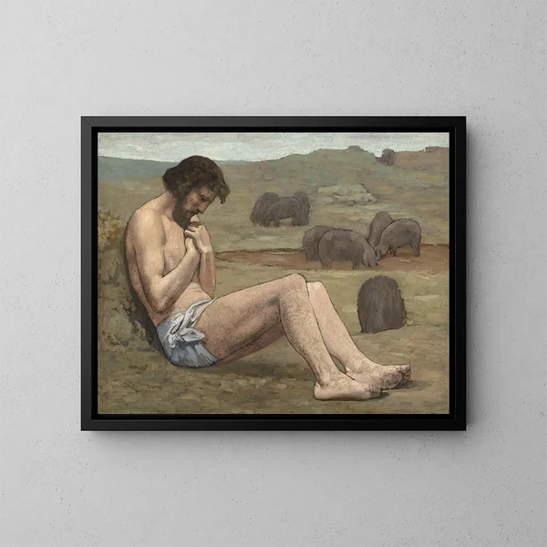 Il Figliol Prodigo - Pierre Puvis de Chavannes — quadro incorniciato alla parete