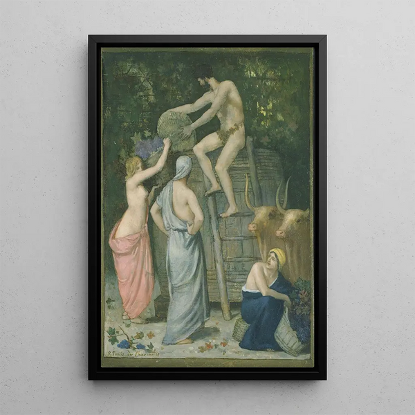 Le Pressoir - Pierre Puvis de Chavannes — quadro incorniciato alla parete