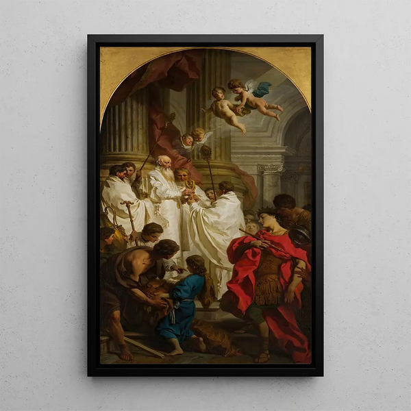 La Messe de Saint Basile - Pierre Subleyras — quadro incorniciato alla parete