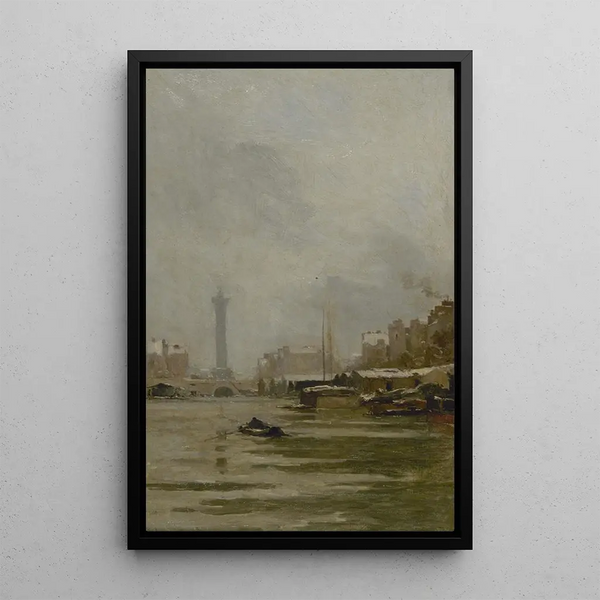 Le bassin de l'Arsenal - Pierre Vauthier — quadro incorniciato alla parete