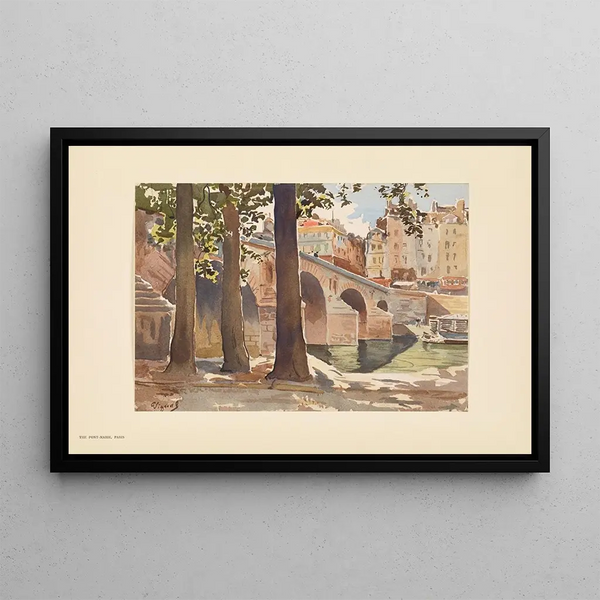 Le Pont Marie, Parigi - Pierre Vignal — quadro incorniciato alla parete