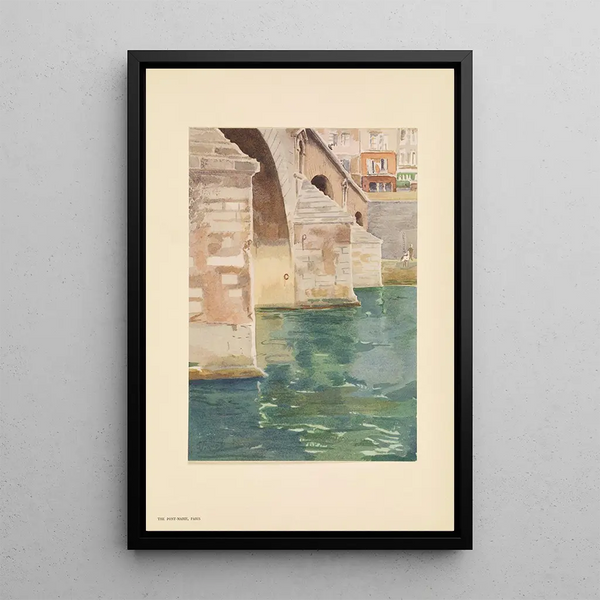 Le Pont-Marie altra vista - Pierre Vignal — quadro incorniciato alla parete