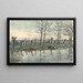 Linea dell'orizzonte di Amsterdam vista da ovest - Piet Mondrian — quadro incorniciato alla parete