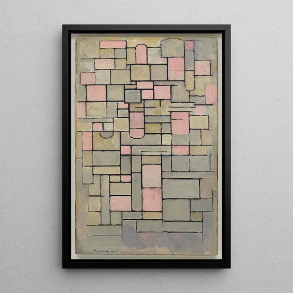 Composition 8 - Piet Mondrian — quadro incorniciato alla parete