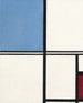 Composition con blu e rosso - Piet Mondrian — vista dell’opera