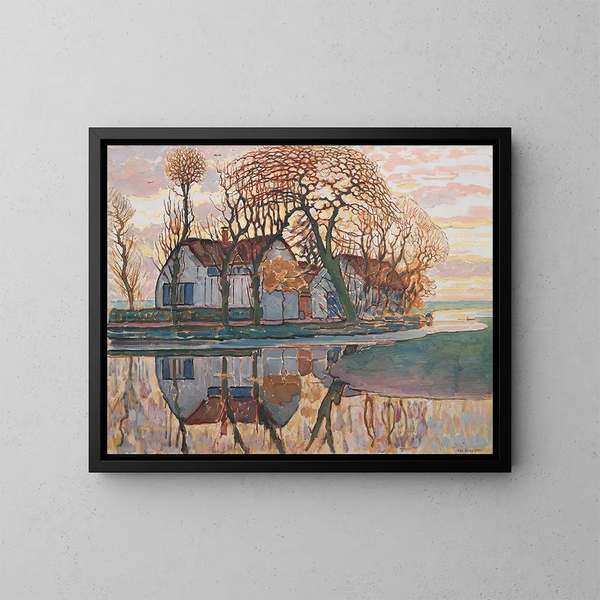 Ferme près de Duivendrecht - Piet Mondrian — quadro incorniciato alla parete