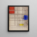 Studio per una composizione - Piet Mondrian — quadro incorniciato alla parete