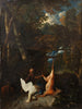 Paesaggio con un cacciatore e un trofeo di caccia - Pieter Andreas Rysbrack — vista dell’opera