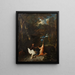 Paesaggio con un cacciatore e un trofeo di caccia - Pieter Andreas Rysbrack — quadro incorniciato alla parete