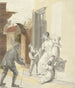 Mendicante che riceve l'elemosina da una dama - Pieter Bartholomeusz Barbiers — vista dell’opera