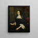 Ritratto di una donna - Pieter Borselaer — quadro incorniciato alla parete