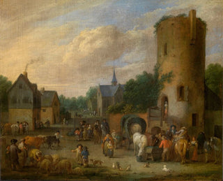 Una scena di villaggio - Pieter Bout — vista dell’opera
