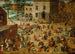 Giochi dei bambini - Pieter Bruegel il Vecchio — vista dell’opera