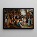 Sermone di San Giovanni Battista - Pieter Bruegel il Vecchio — quadro incorniciato alla parete
