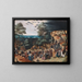 Cristo sul cammino del Calvario - Pieter Brueghel il Giovane — quadro incorniciato alla parete