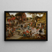 Kermesse de Saint-Georges - Pieter Brueghel il Giovane — quadro incorniciato alla parete