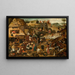 Proverbi - Pieter Brueghel il Giovane — quadro incorniciato alla parete