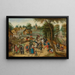 Ritorno alla festa paesana - Pieter Brueghel il Giovane — quadro incorniciato alla parete