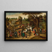 Ritorno alla festa paesana (Conflitto di casi) - Pieter Brueghel il Giovane — quadro incorniciato alla parete